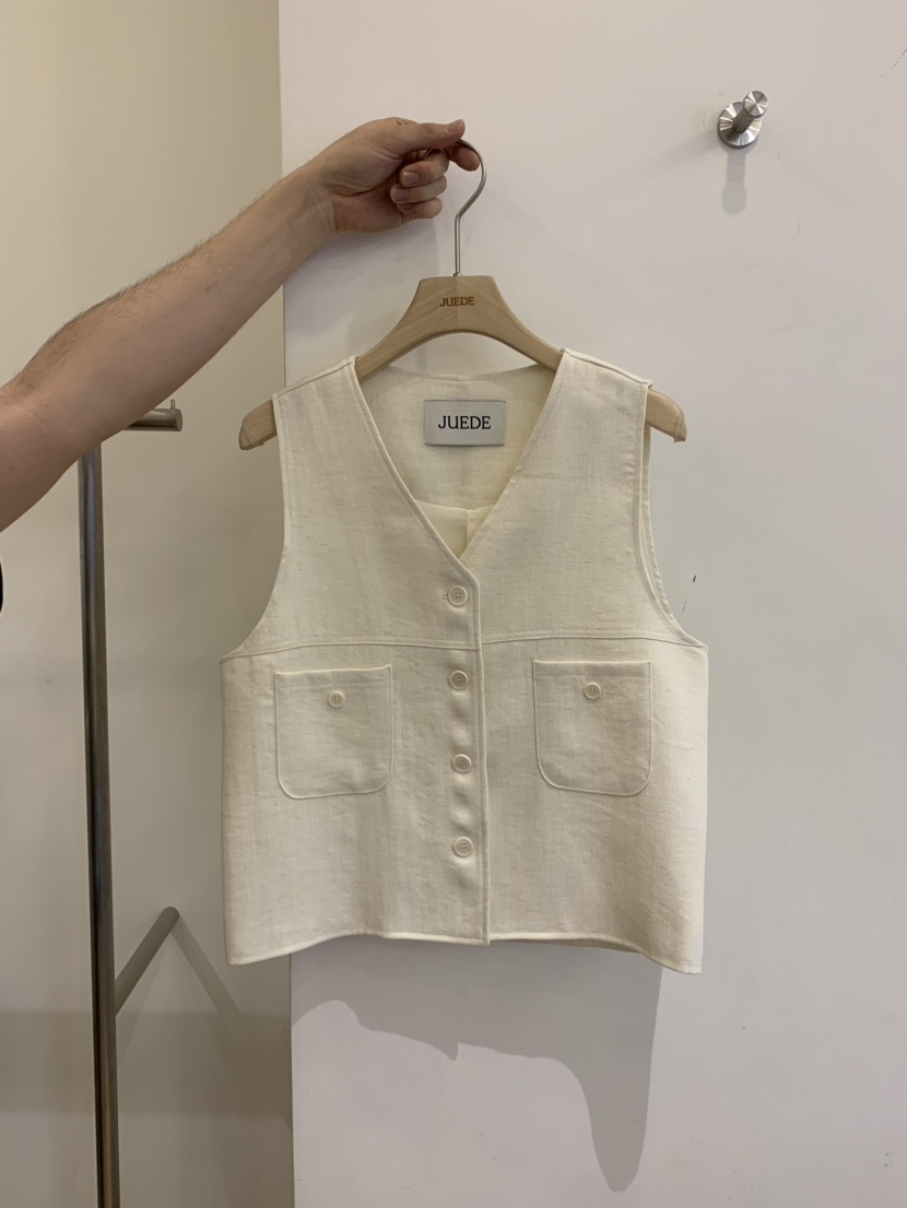 JUEDE東大門代購女士新款時尚26春夏馬甲JUEDE馬甲