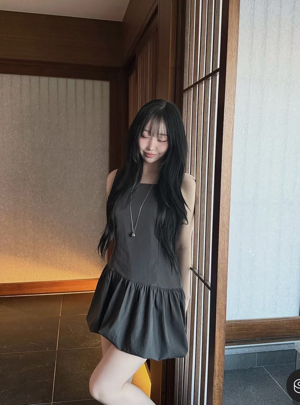 JUNO東大門代購女士新品人氣推薦時尚26春夏熱賣連衣裙褶裥JUNO連衣裙圖色2