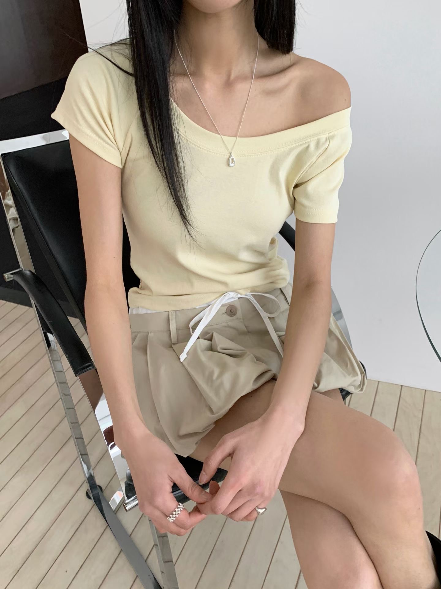 JUNO東大門直郵女裝新款真品職業時尚推薦26春夏熱賣休閑T恤JUNOT恤圖色3