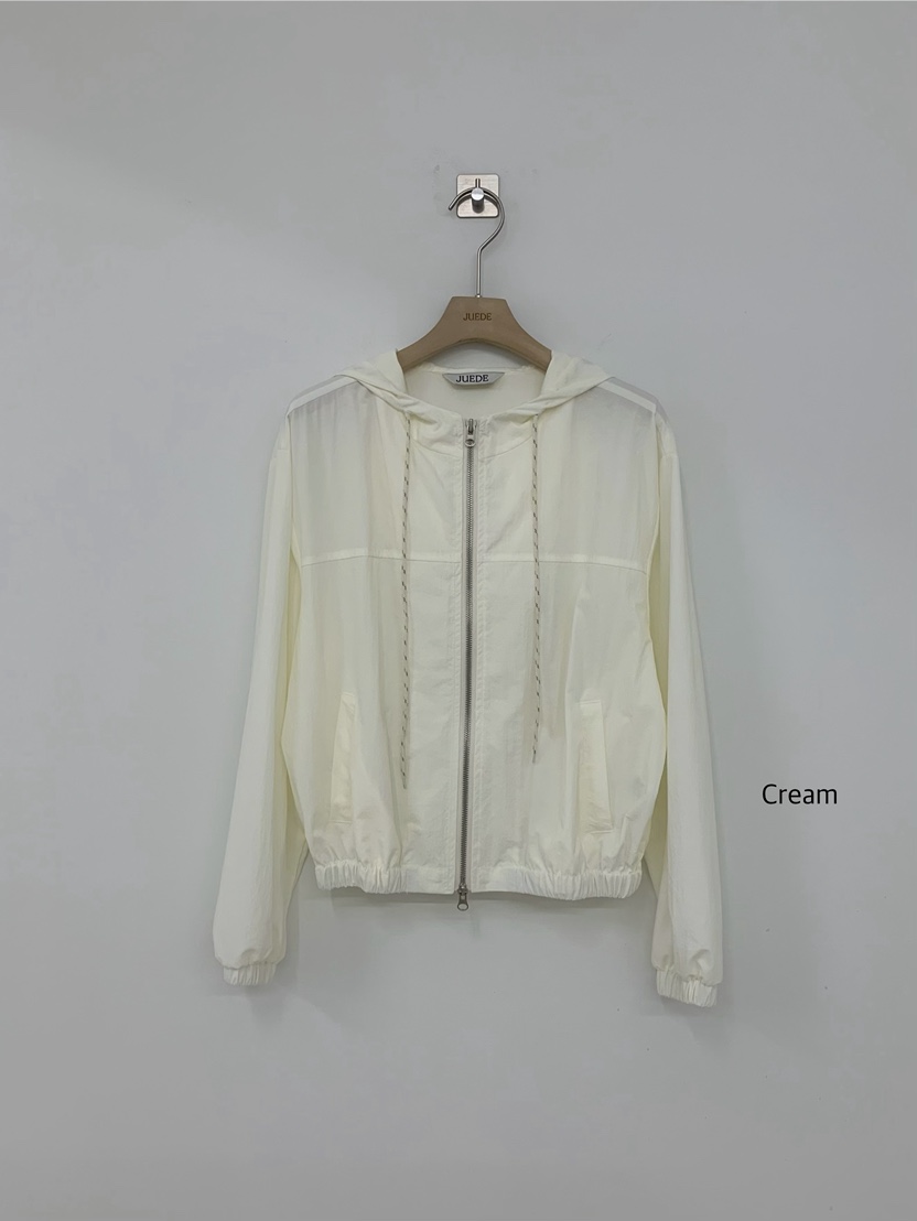 JUEDE東大門實拍女士新款人氣夾克連帽衫JUEDE夾克圖色1