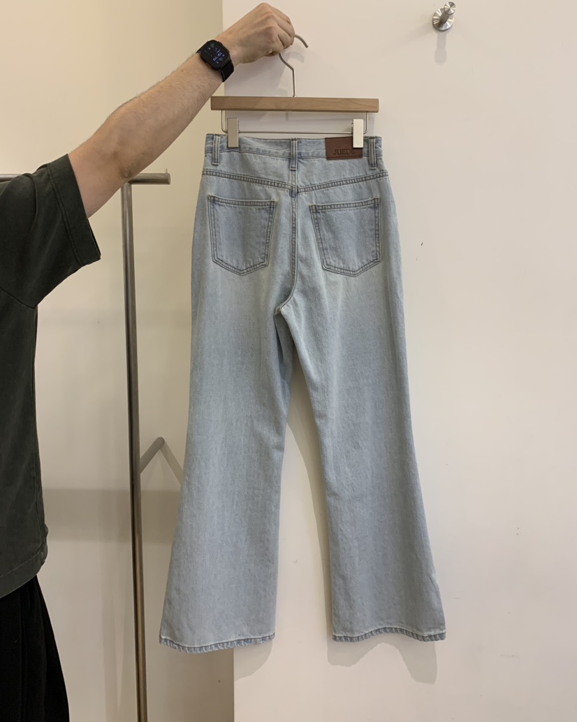 JUEDE東大門實拍女裝新品推薦休閑牛仔褲JUEDE牛仔褲