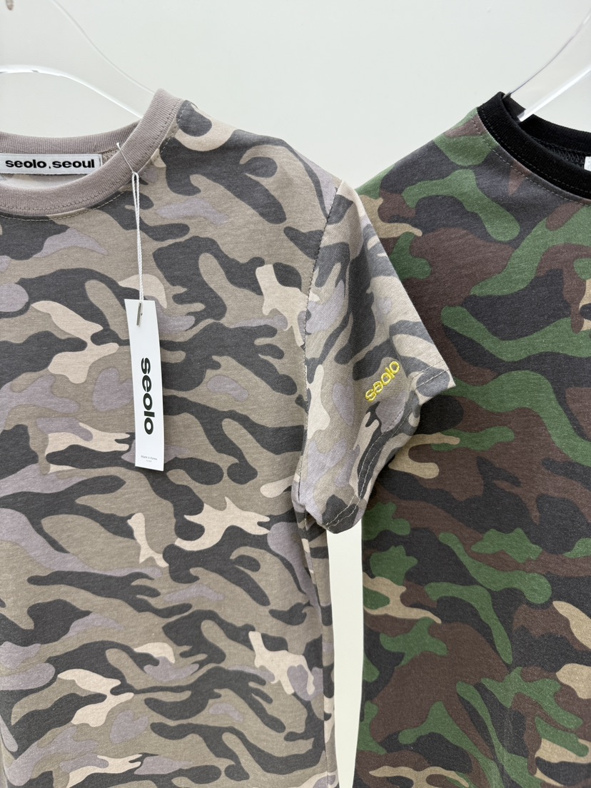 SEOLO東大門直郵女裝新款熱賣人氣職業推薦真品T恤刺繡迷彩Seolo seoulT恤