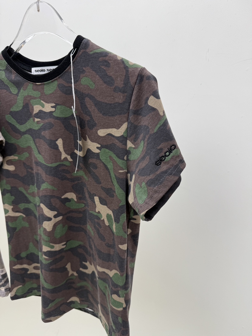 SEOLO東大門直郵女裝新款熱賣人氣職業推薦真品T恤刺繡迷彩Seolo seoulT恤