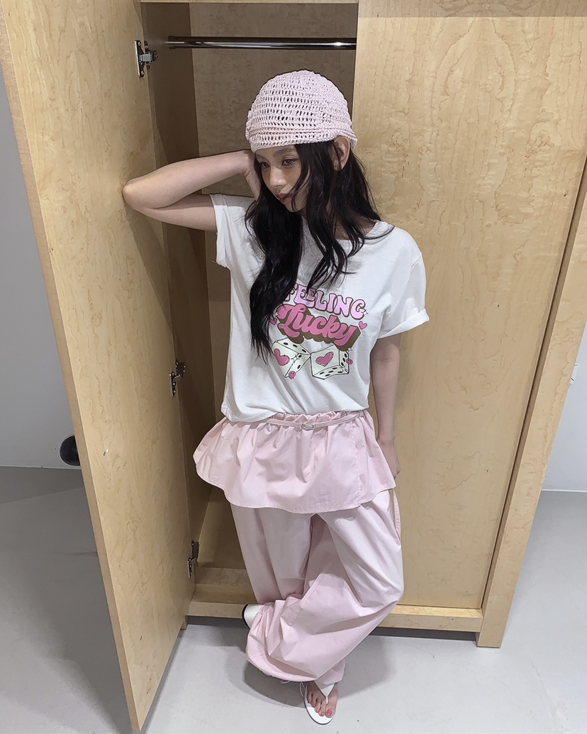 LIVE AID-P韓國代購女士新品26春夏推薦職業熱賣休閑T恤LIVE AID-PT恤