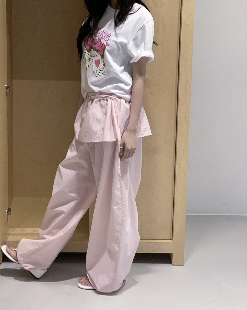 LIVE AID-P韓國代購女士新品26春夏推薦職業熱賣休閑T恤LIVE AID-PT恤