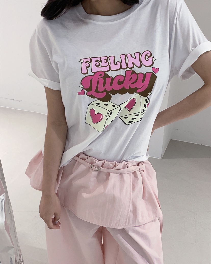 LIVE AID-P韓國代購女士新品26春夏推薦職業熱賣休閑T恤LIVE AID-PT恤