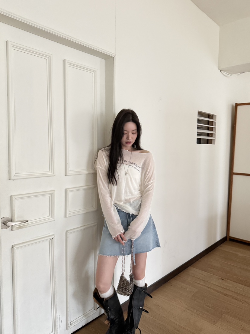 SPECIAL東大門實拍女士新品26春夏時尚職業長袖T恤不含內搭SPECIAL長袖T恤