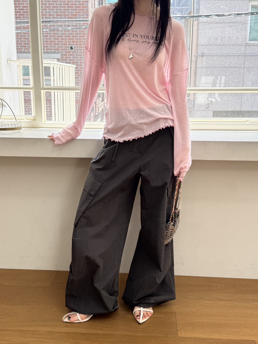 SPECIAL東大門實拍女士新品26春夏時尚職業長袖T恤不含內搭SPECIAL長袖T恤圖色4