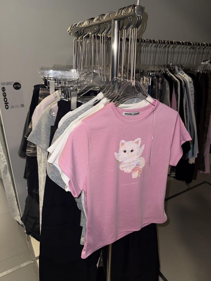 SEOLO東大門實拍女士新品26春夏推薦真品人氣職業熱賣T恤Seolo seoulT恤
