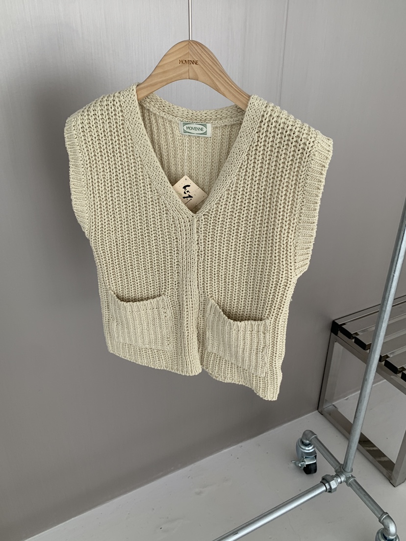 MOVENNE韓國直郵女士新款職業人氣熱賣休閑時尚26春夏馬甲MOVENNE馬甲