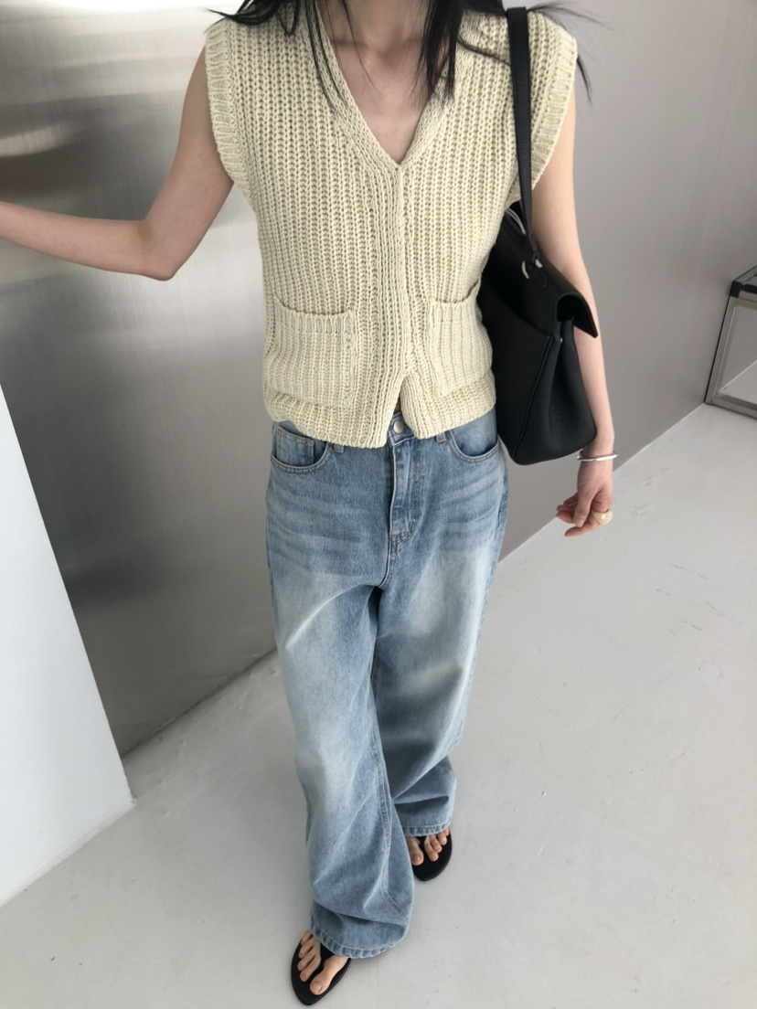 MOVENNE韓國直郵女士新款職業人氣熱賣休閑時尚26春夏馬甲MOVENNE馬甲