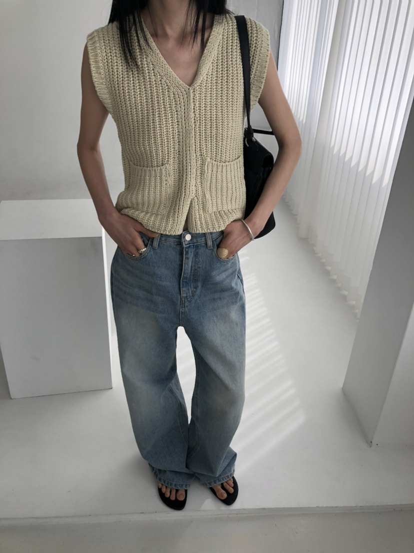 MOVENNE韓國直郵女士新款職業人氣熱賣休閑時尚26春夏馬甲MOVENNE馬甲