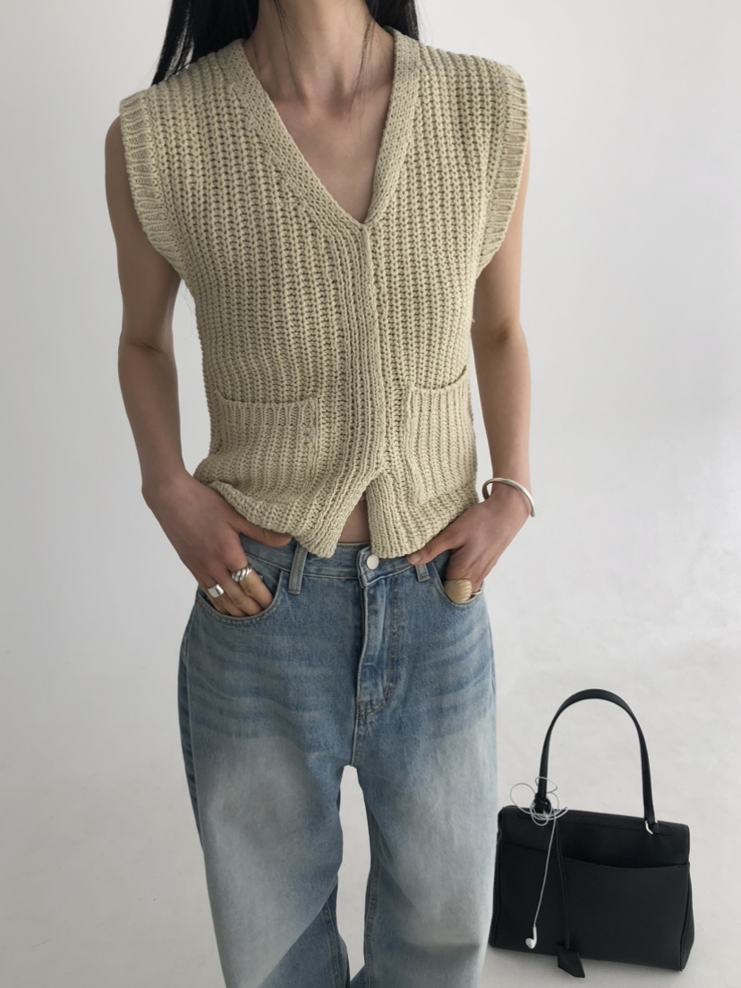 MOVENNE韓國直郵女士新款職業人氣熱賣休閑時尚26春夏馬甲MOVENNE馬甲