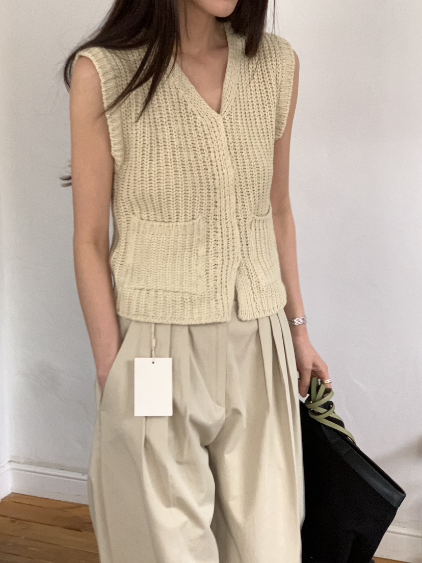 MOVENNE韓國直郵女士新款職業人氣熱賣休閑時尚26春夏馬甲MOVENNE馬甲