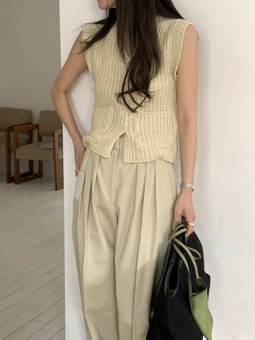 MOVENNE韓國直郵女士新款職業人氣熱賣休閑時尚26春夏馬甲MOVENNE馬甲