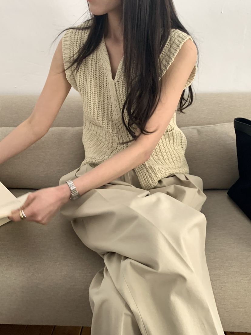 MOVENNE韓國直郵女士新款職業人氣熱賣休閑時尚26春夏馬甲MOVENNE馬甲