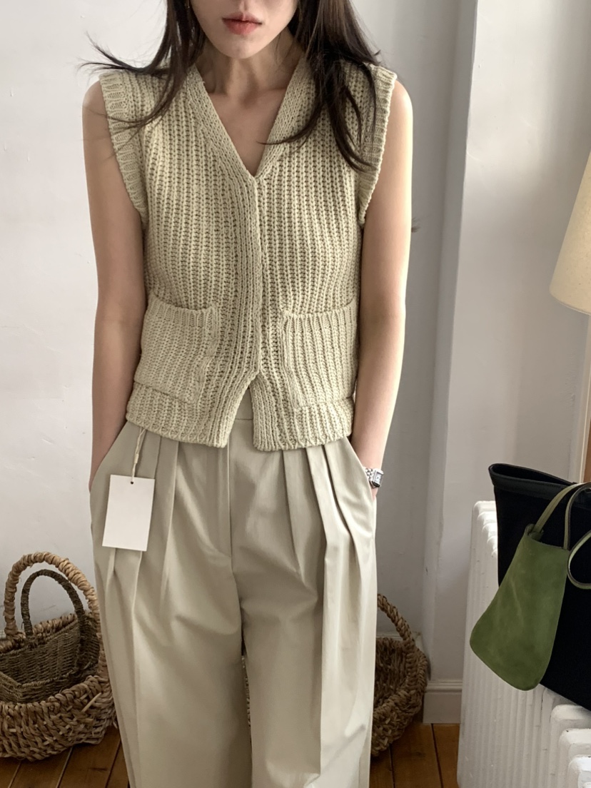 MOVENNE韓國直郵女士新款職業人氣熱賣休閑時尚26春夏馬甲MOVENNE馬甲