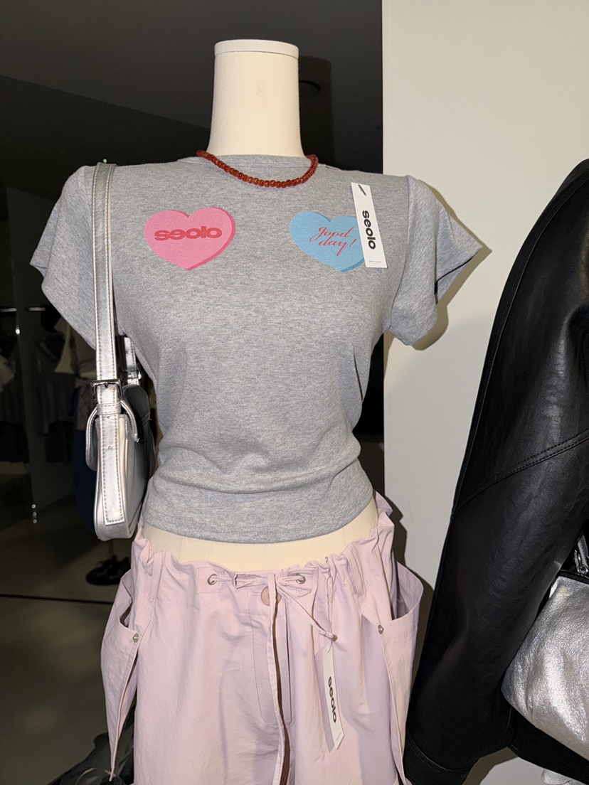 SEOLO韓國直郵女裝新品熱賣推薦職業26春夏休閑真品時尚T恤Seolo seoulT恤