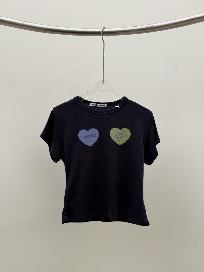 SEOLO韓國直郵女裝新品熱賣推薦職業26春夏休閑真品時尚T恤Seolo seoulT恤圖色2