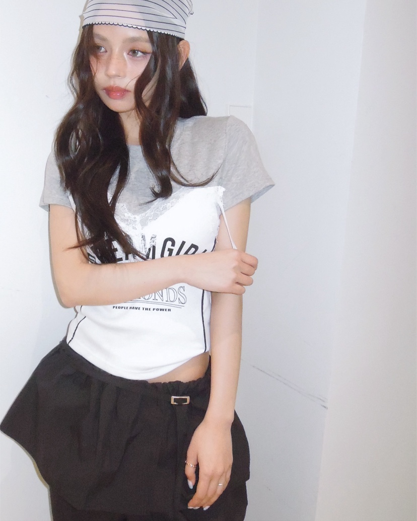 LIVE AID-P東大門直郵女士新款熱賣休閑時尚裙褲含腰繩LIVE AID-P裙褲