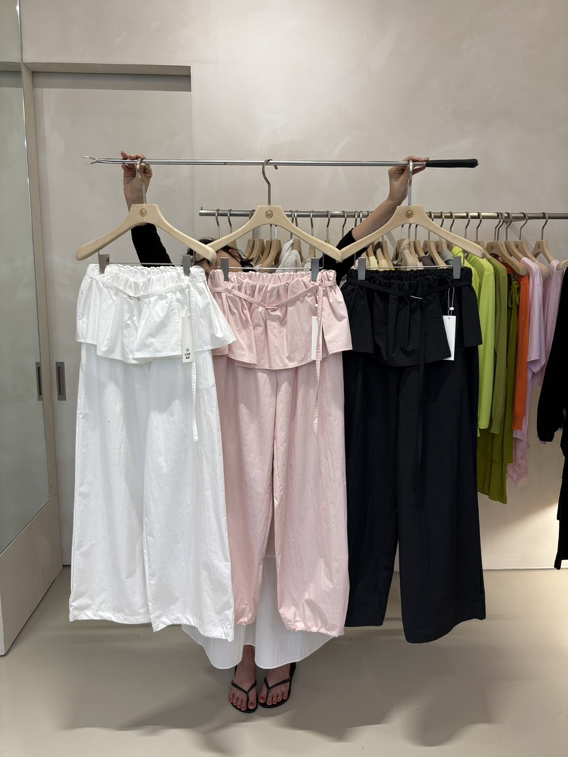 LIVE AID-P東大門直郵女士新款熱賣休閑時尚裙褲含腰繩LIVE AID-P裙褲