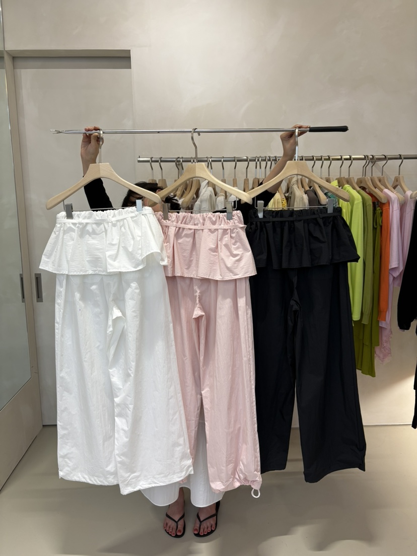 LIVE AID-P東大門直郵女士新款熱賣休閑時尚裙褲含腰繩LIVE AID-P裙褲