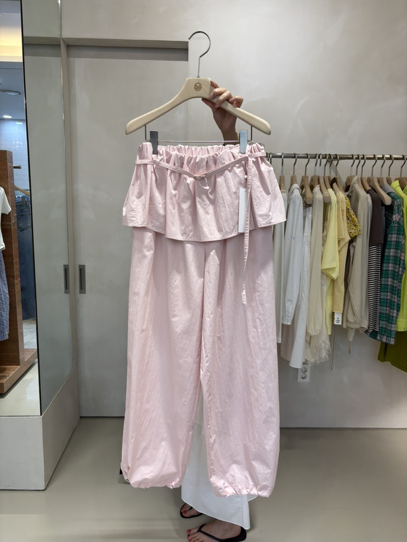 LIVE AID-P東大門直郵女士新款熱賣休閑時尚裙褲含腰繩LIVE AID-P裙褲圖色2