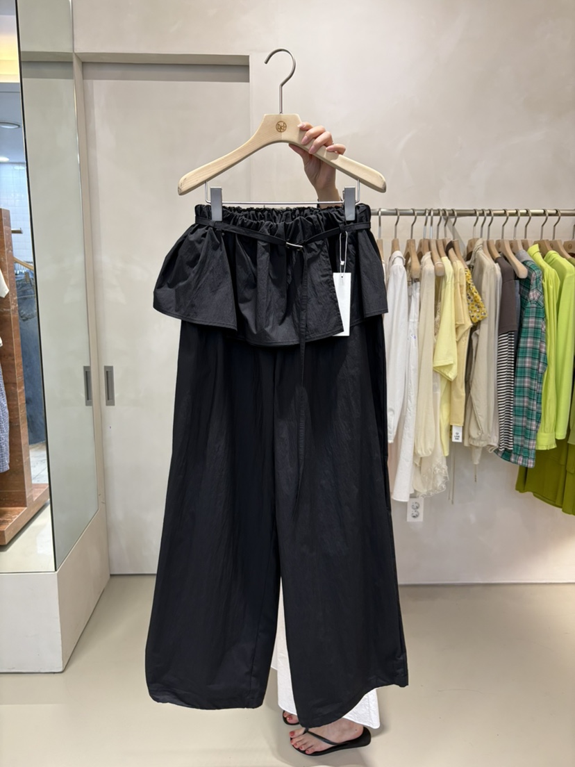 LIVE AID-P東大門直郵女士新款熱賣休閑時尚裙褲含腰繩LIVE AID-P裙褲圖色3