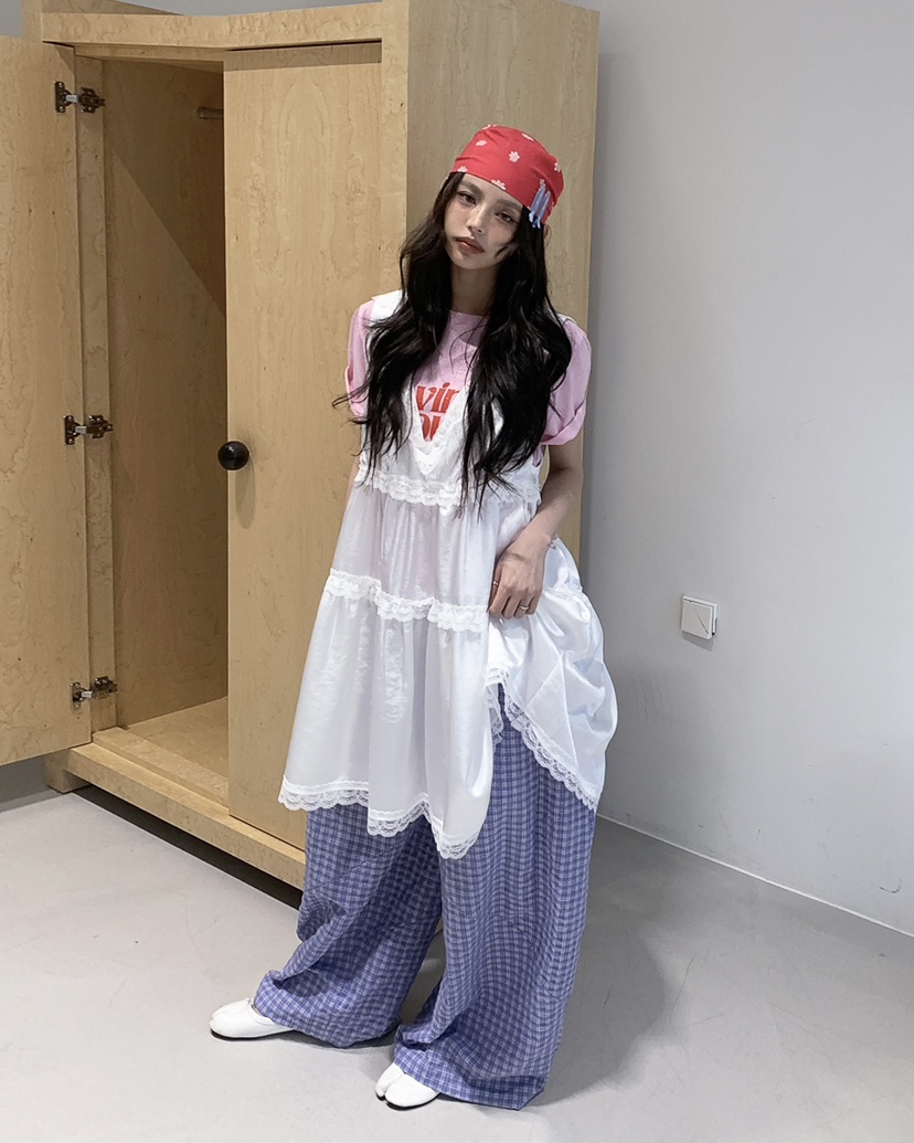 LIVE AID-P韓國代購女裝新品26春夏職業時尚真品休閑褲LIVE AID-P休閑褲