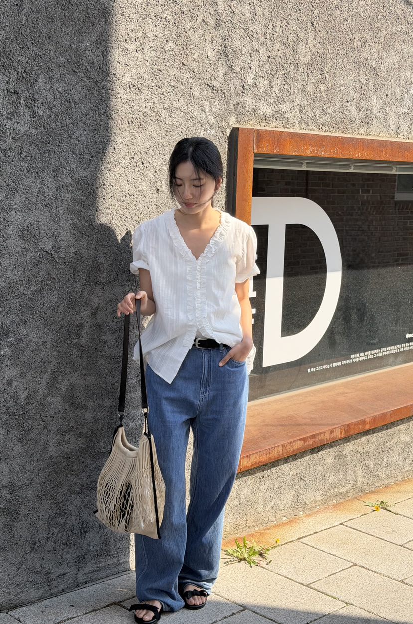 AMY GRACE-A韓國東大門代購女士新款推薦休閑襯衫蕾絲衫AMY GRACE-A襯衫/蕾絲衫