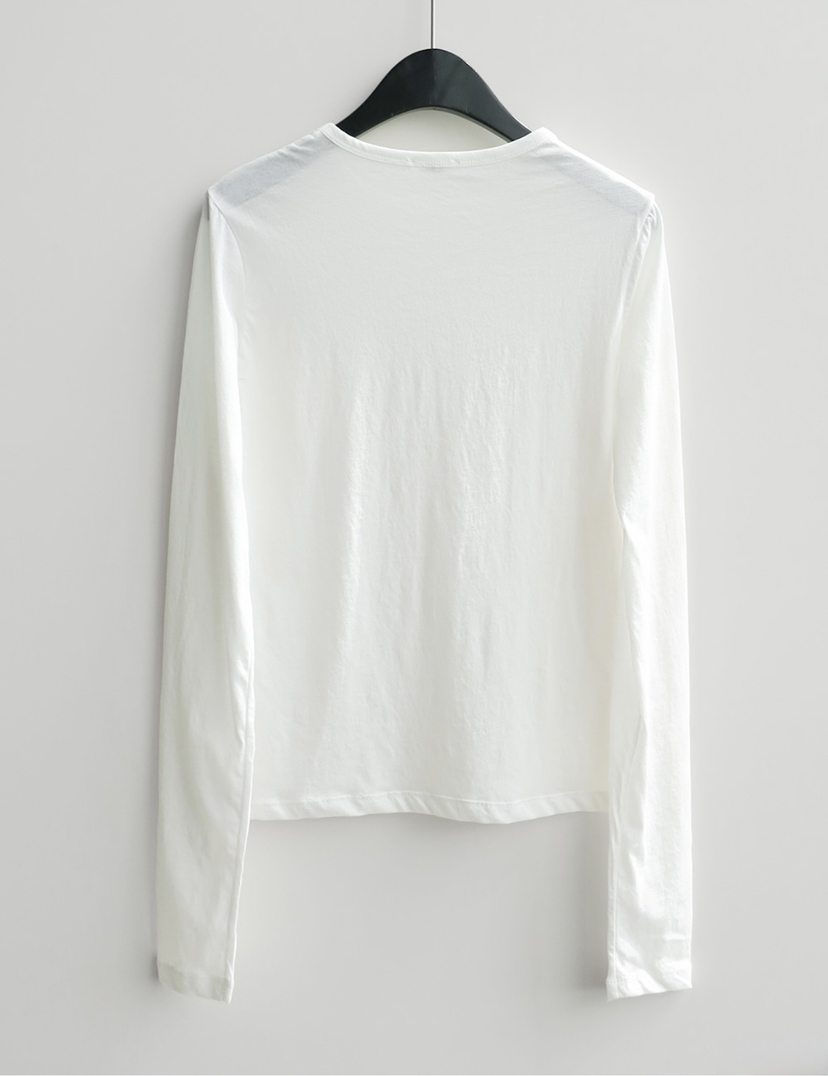 CURVY韓國直郵女裝新款26春夏，26夏季休閑時尚熱賣長袖T恤CURVY長袖T恤