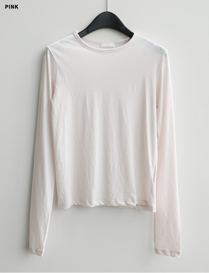 CURVY韓國直郵女裝新款26春夏，26夏季休閑時尚熱賣長袖T恤CURVY長袖T恤圖色4