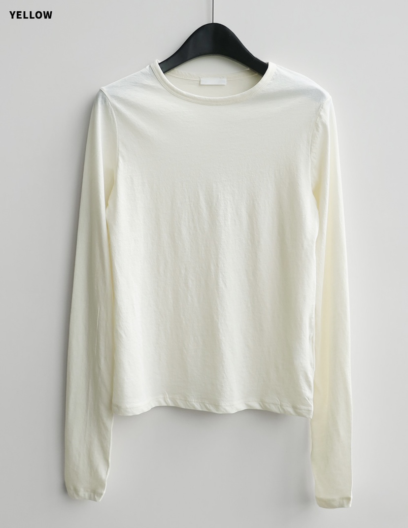 CURVY韓國直郵女裝新款26春夏，26夏季休閑時尚熱賣長袖T恤CURVY長袖T恤圖色5