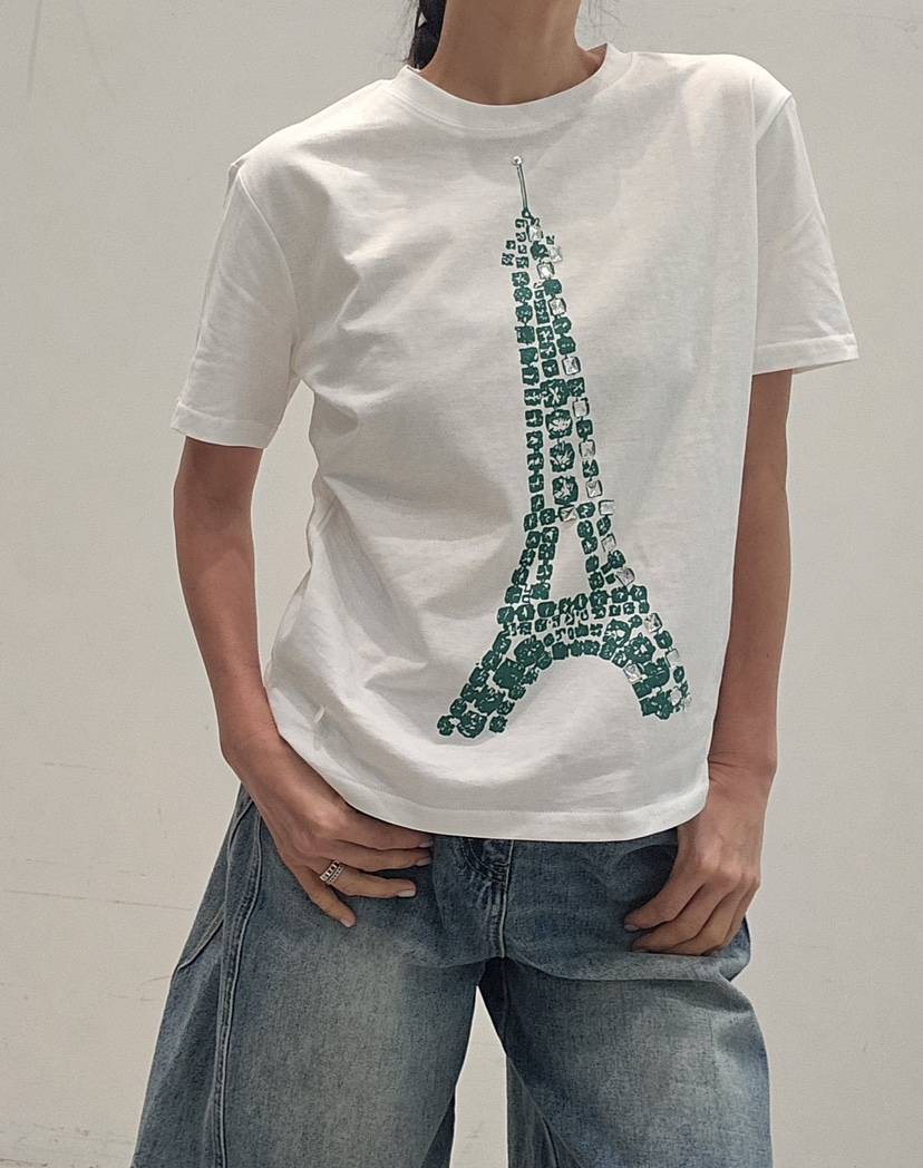 NEOUL韓國直郵實拍女士新品休閑推薦26春夏，26夏季人氣T恤NEOUL/ahin雙領標簽T恤