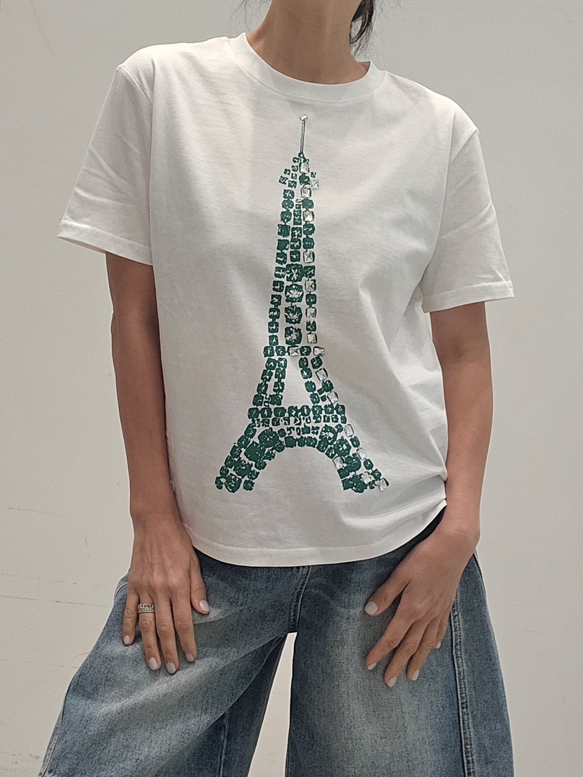 NEOUL韓國直郵實拍女士新品休閑推薦26春夏，26夏季人氣T恤NEOUL/ahin雙領標簽T恤圖色1