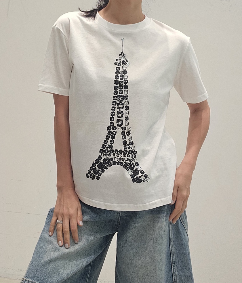 NEOUL韓國直郵實拍女士新品休閑推薦26春夏，26夏季人氣T恤NEOUL/ahin雙領標簽T恤圖色3