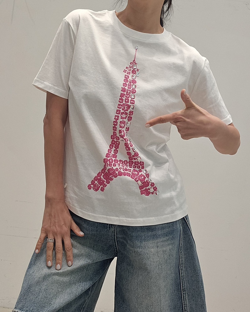 NEOUL韓國直郵實拍女士新品休閑推薦26春夏，26夏季人氣T恤NEOUL/ahin雙領標簽T恤圖色4