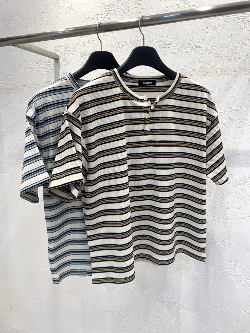 KSUBI韓國直郵女士新款職業休閑熱賣推薦時尚T恤短款條紋BURROW/ARaakieT恤