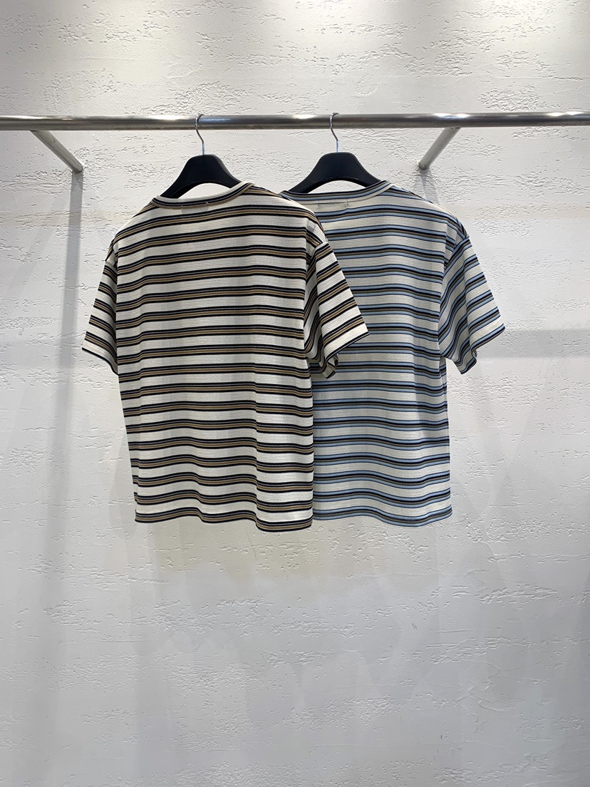 KSUBI韓國直郵女士新款職業休閑熱賣推薦時尚T恤短款條紋BURROW/ARaakieT恤