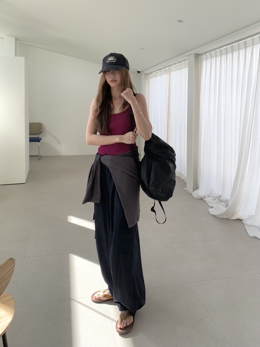 LONG PEAK韓國代購女裝新款職業推薦26春夏，26夏季休閑褲工裝褲LONG PEAK休閑褲