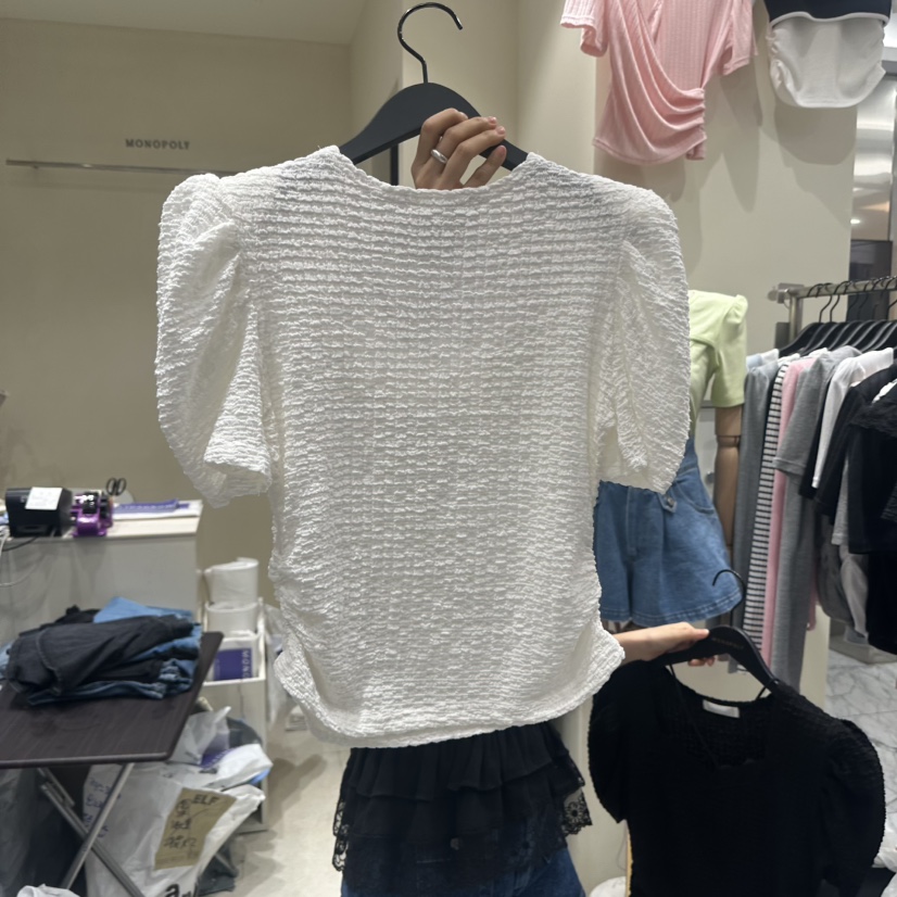 MONOPOLY韓國直郵實拍女士新款熱賣推薦時尚休閑襯衫蕾絲衫MONO_POLY襯衫/蕾絲衫