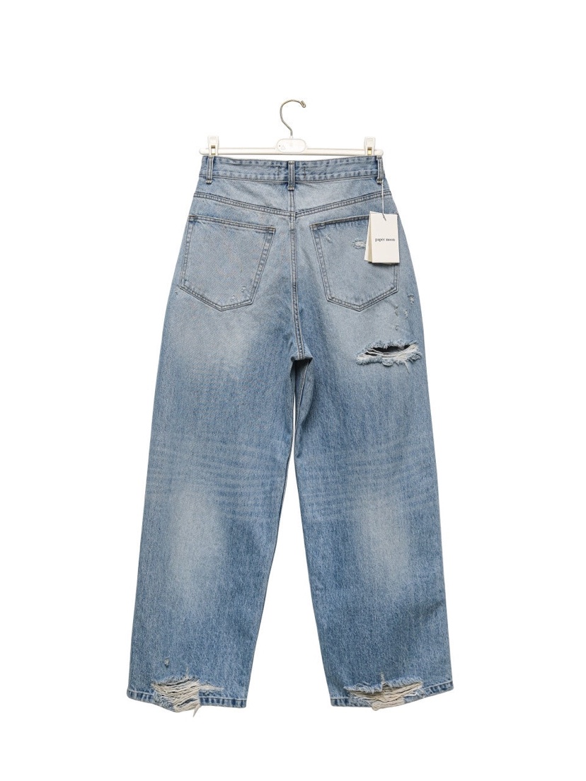 PAPERMOON韓國代購女士新款休閑職業時尚推薦人氣熱賣牛仔褲paper moon牛仔褲