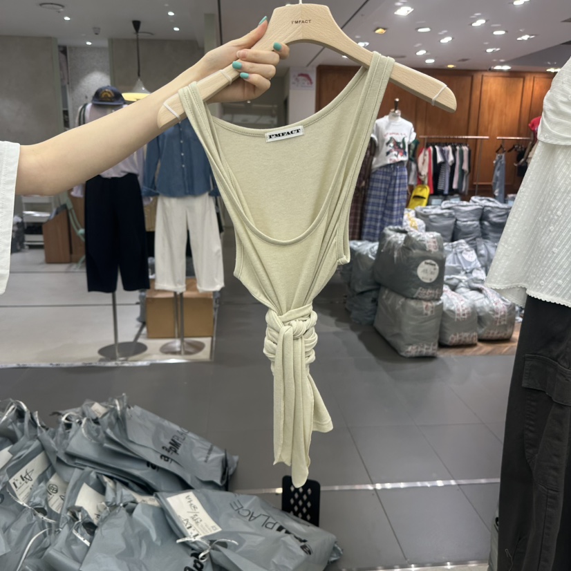 I MFACT東大門實拍韓國女士新品人氣吊帶背心不含內搭腰帶I MFACT吊帶/背心圖色4