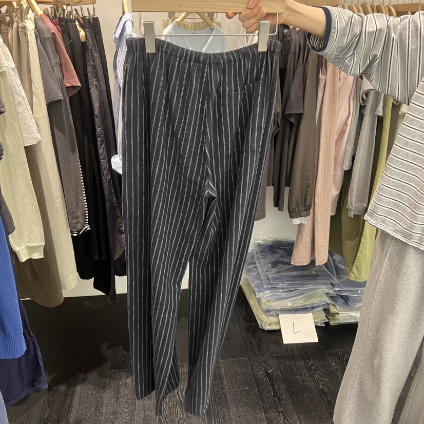 TAFFETA/MURET東大門實拍韓國女裝新款休閑推薦休閑褲亞麻TAFFETA/MURET休閑褲