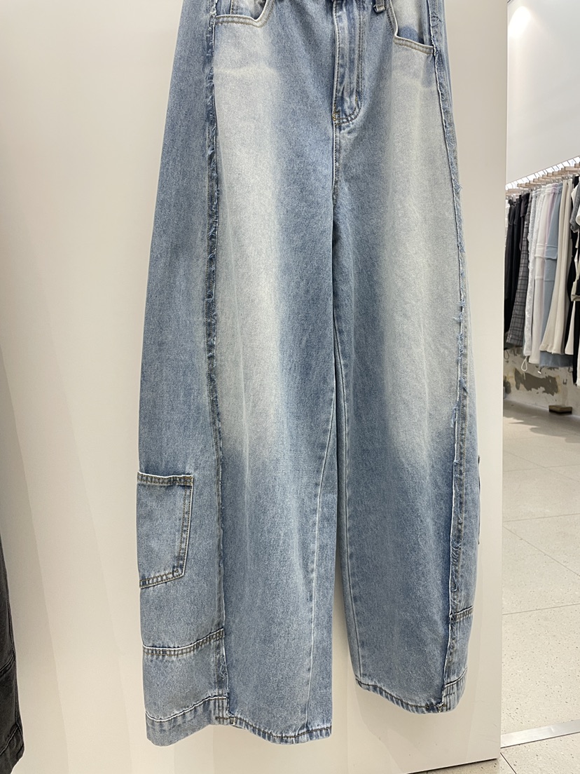 NYLON韓國代購女士新品時尚休閑推薦26春夏，26夏季牛仔褲口袋NYLON牛仔褲