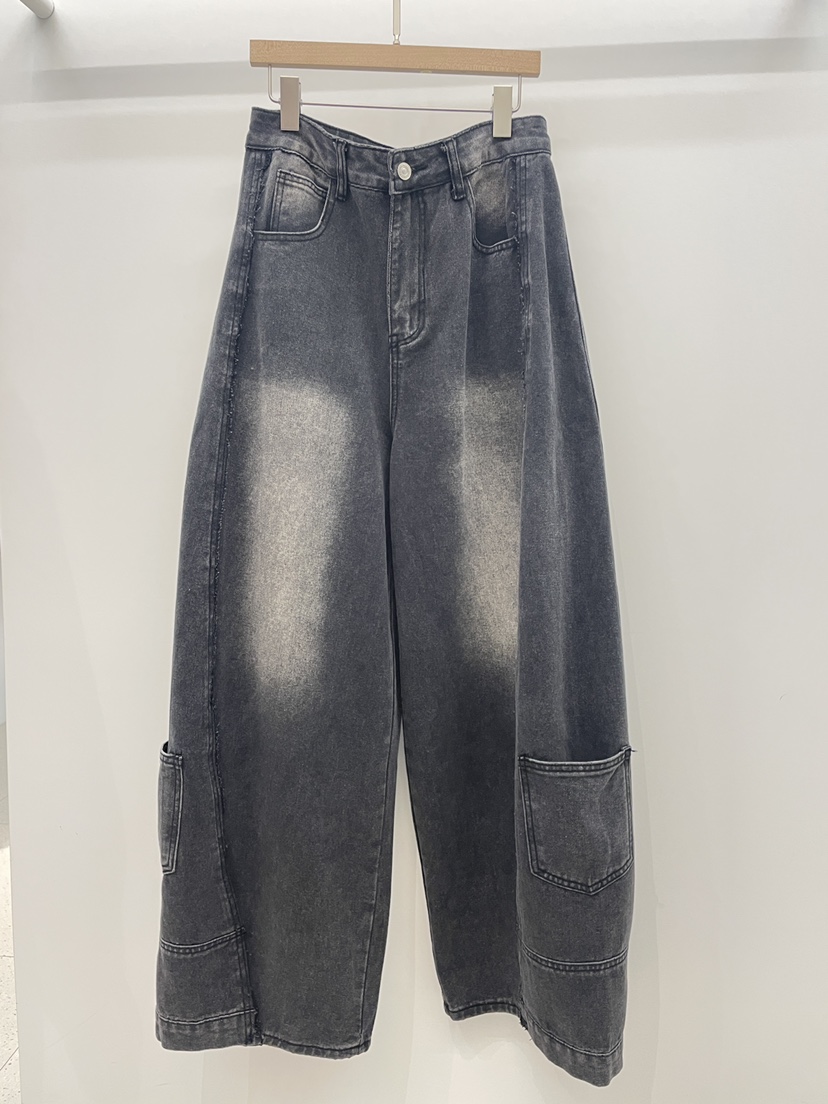 NYLON韓國代購女士新品時尚休閑推薦26春夏，26夏季牛仔褲口袋NYLON牛仔褲圖色2