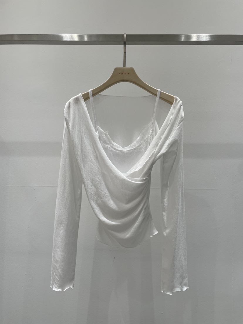 RE STYLE-Q韓國東大門直郵女裝新品熱賣休閑推薦長袖T恤RE STYLE長袖T恤圖色1