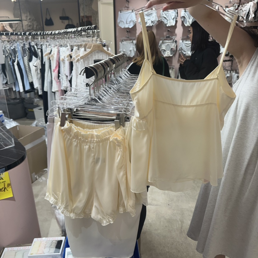 VICTORIA-P韓國代購女裝新款休閑時尚26春夏，26夏季睡衣套裝VICTORIA睡衣