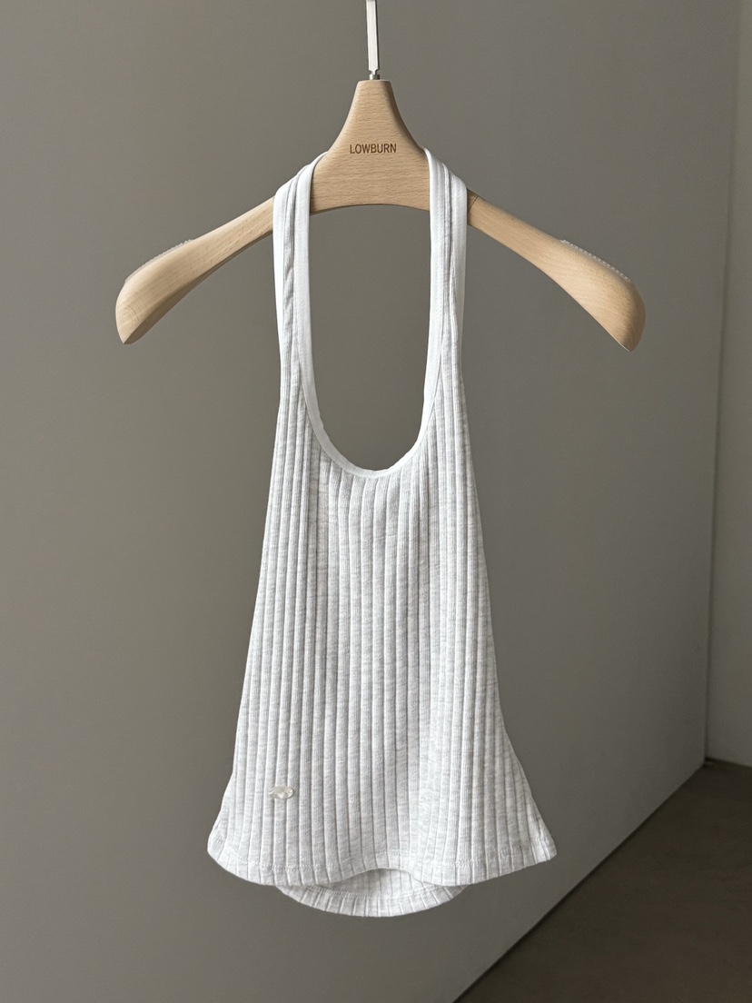 LOWBURN韓國直郵實拍女裝新品職業時尚熱賣26春夏，26夏季吊帶背心LOWBURN吊帶/背心圖色2灰色