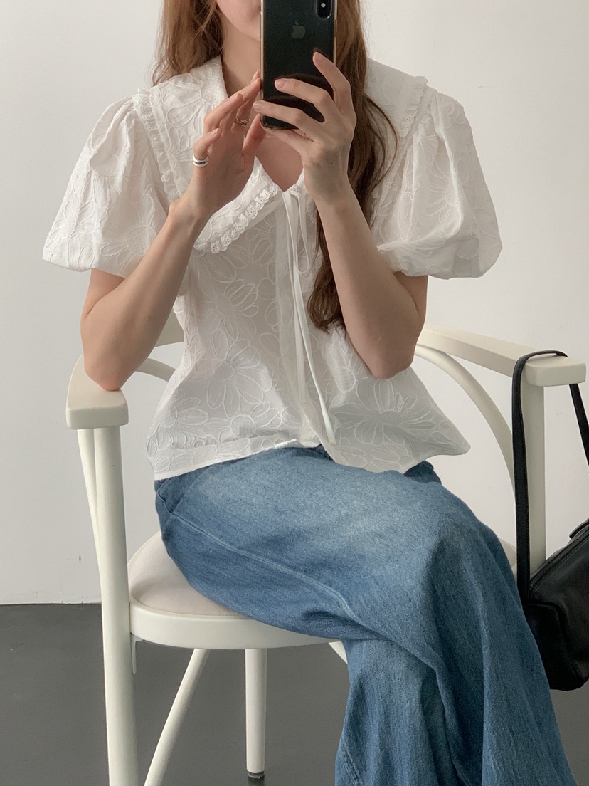 LONG PEAK韓國直郵女裝新品人氣推薦26春夏，26夏季襯衫蕾絲衫LONG PEAK襯衫/蕾絲衫